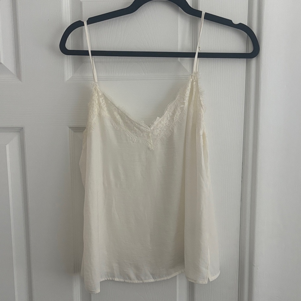 BP Cream Lace V-Neck Top